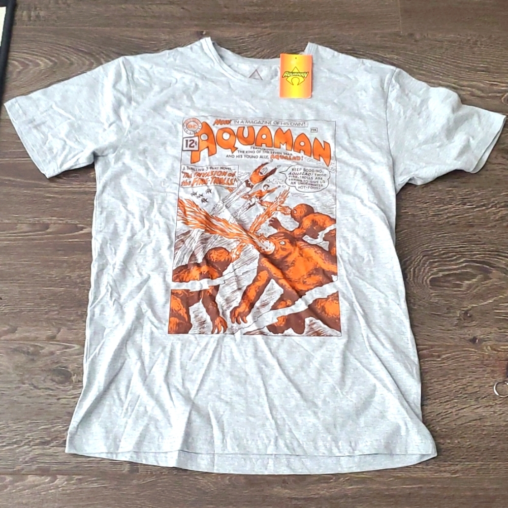 🧡 DC Comics Originals Aquaman Tee - Large Tshirt Brand New